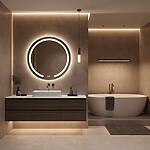 Zrkadlo LED 90cm Modern – Obrázok 8