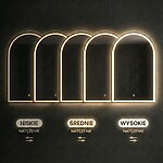 Zrkadlo LED 60x100cm DART GOLD – Obrázok 7