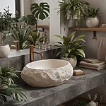 Umývadlo na dosku Mika Warm Beige