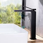 Umývadlová batéria REA DUET - čierna, vysoká – Obrázok 2