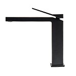 Umývadlová batéria REA DUET - čierna, nízka – Obrázok 5