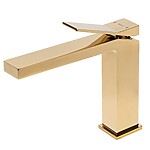 Umývadlová batéria REA DUET - zlato, nízka – Obrázok 4