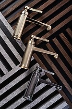 Umývadlová batéria REA Monaco - Gold Brush , Low – Obrázok 3