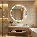 Zrkadlo LED 90cm MMJ BRUSH SILVER – Obrázok 11