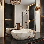 Umývadlo na dosku Rea Belinda Marrone Shiny – Obrázok 8