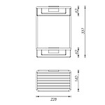 Nimco Černá drátěná police dvoupatrová – Obrázok 2