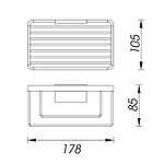 Nimco Černá drátěná police – Obrázok 2