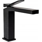 Umývadlová batéria REA DUET - čierna, nízka – Obrázok 3