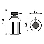 Nimco Dávkovač tekutého mýdla, pumpička plast – Obrázok 7