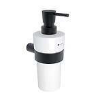 Nimco Černý dávkovač tekutého mýdla, pumpička mosaz