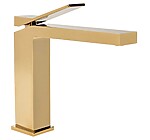 Umývadlová batéria REA DUET - zlato, nízka – Obrázok 3