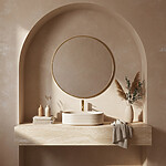 Umývadlo na dosku Nicoletta Beige – Obrázok 6