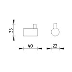 Nimco Háček černý jednoduchý – Obrázok 2