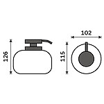 Nimco Dávkovač tekutého mýdla, pumpička plast – Obrázok 5