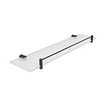 Nimco Černá police s ohrádkou, 50 cm