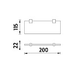 Nimco Černá police vhodná pro MOBIL – Obrázok 2