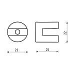 Nimco Černé samostatné úchyty poličky – Obrázok 2