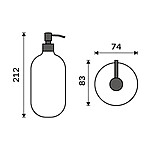 Nimco Dávkovač tekutého mýdla, pumpička plast – Obrázok 5