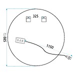Zrkadlo LED 90cm BAS P11416 – Obrázok 9