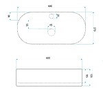 Umývadlo na dosku REA Marcela 60 Saturn – Obrázok 9