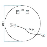 Zrkadlo LED 60cm BAS P11240 – Obrázok 9