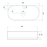 Umývadlo na dosku Rea Marcela 60 Kallisto – Obrázok 10
