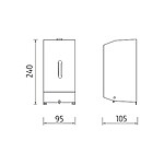 Nimco Zásobník na dezinfekční gel nebo tekuté mýdlo – Obrázok 3